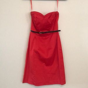 Red Sweetheart Strapless H&M Dress (Size 4)